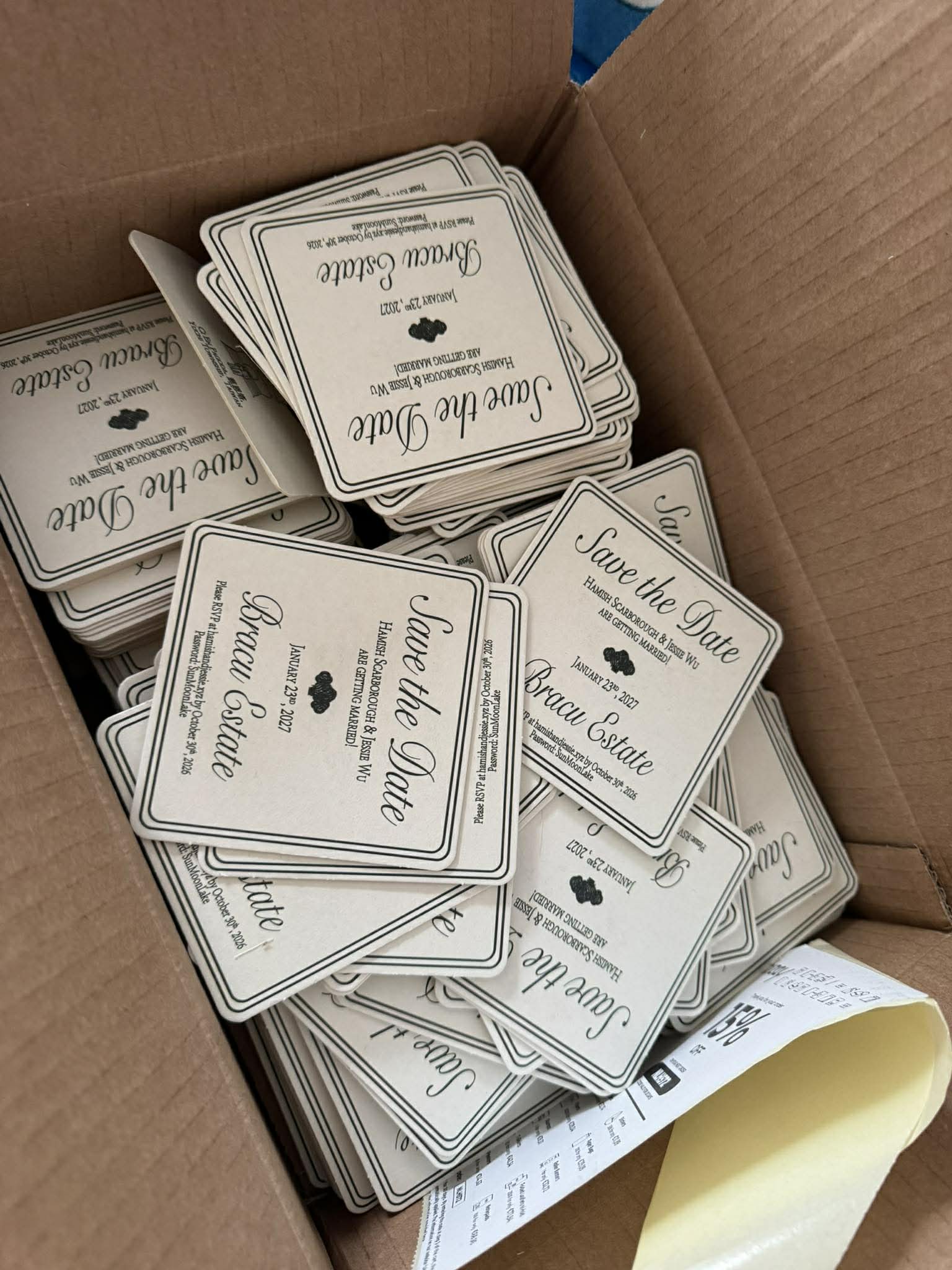 Hamish & Jessie Wedding, Coaster